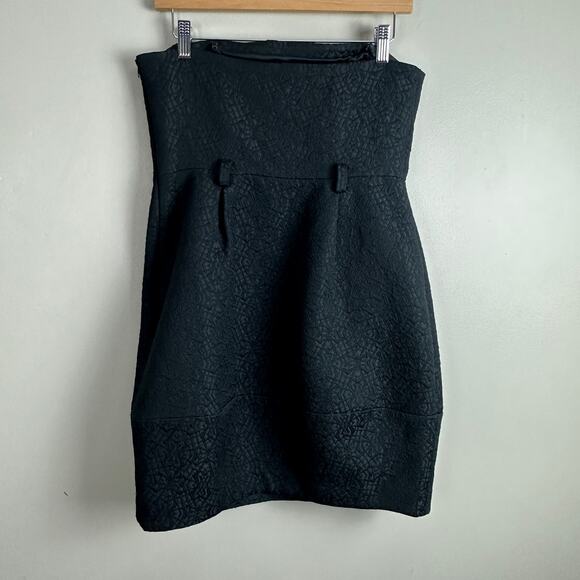 Theory Maryanna Puzzle Jacquard Textured Sheath Mini Little Black Dress 8 M LBD - Picture 4 of 10